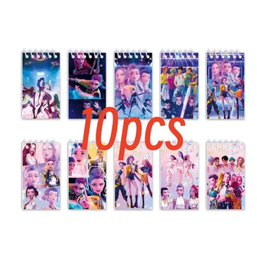 10-55pcsKpop DemonCoil Notebook Anime Huntrix Book Notebook Decorative Party Gift for Guest Birthday Party Supplies Kpop Warrior