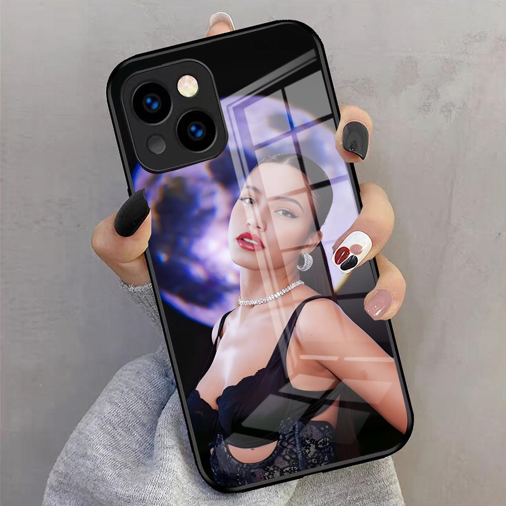 Чехол для телефона Emilia Mernes для iPhone 17 Pro Max 16 15 14 Pro Max 13 11 X Xs Xr 8 7Plus Стеклянная крышка