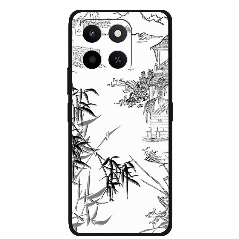 3D Милый чехол для телефона для Honor X6C X 6C X6 C 6 C Мягкий силиконовый ТПУ протектор для Huawei HonorX6C Рельефные цветочные узоры Чехол Funda Capa
