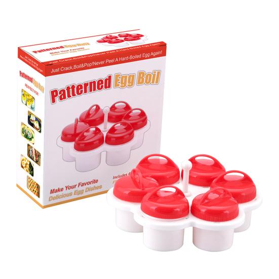 6 шт. форма для яиц на пару с кисточкой 6 форм пищевой полипропилен термостойкая антипригарная чашка для яиц-пашот плита пароварка кухонный гаджет