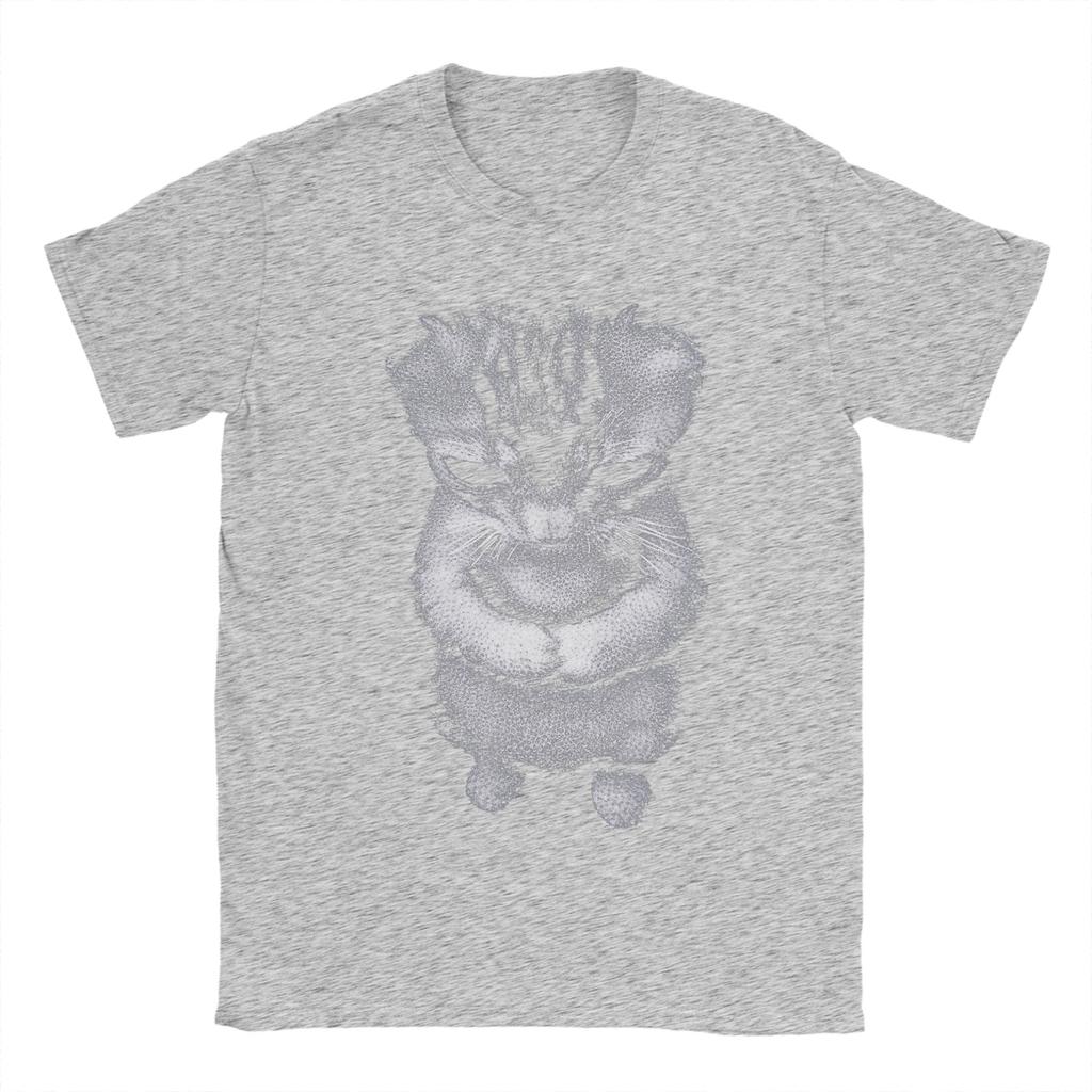 Mens TShirts Funny Cute Sad Crying Cat Meme Amazing 100 Cotton Tees Short Sleeve El Gato Munchkin Kitten Art T Shirt Clothing