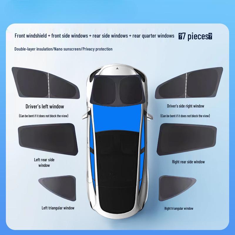 Шторка для конфиденциальности и защиты от солнца на окна автомобиля серии BYD - Полное покрытие, Теплоизоляция, Защита от УФ-лучей.