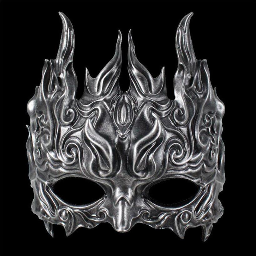 Смола Маска Кирина С Золотой Серебряной Отделкой Для Фестиваля И Хэллоуина