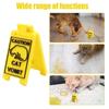 Funny Cat Vomit Sign Bright Yellow Unique Design Warning Sign Vomit Sign Desk Decoration