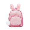 Cute Sequined Rabbit Ear Backpack Pu Material Suitable For Childrens Life Daily