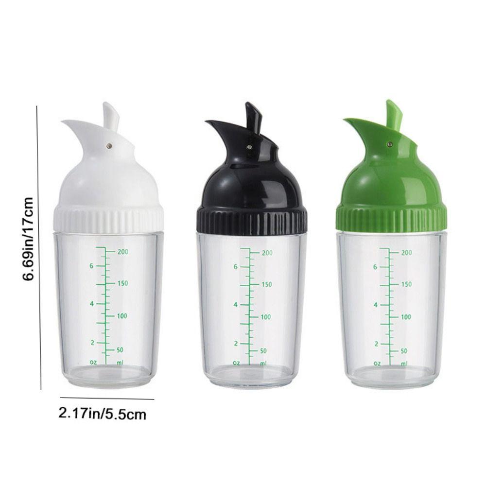 Plastic Salad Dressing Bottle 200ml Oil Bottle Multifunctional Sauces Dispenser  Kitchen