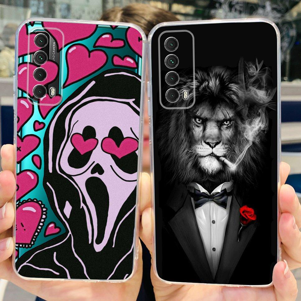 Для Huawei P smart 2021 Чехол Новый Дизайн Модный Принт Мягкий Силикон ТПУ Чехол Для Huawei P Smart 2021 PPA-LX1 Чехол для Телефона Fundas