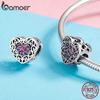 Подвеска BAMOER Heart Lock и Key Girl Power для оригинального браслета, подвеска из стерлингового серебра 925 пробы