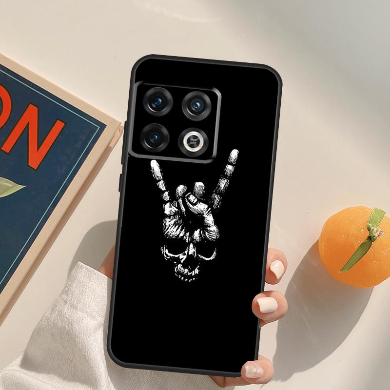 Чехол-череп в стиле Rock and Roll для OnePlus 15 13 12 11 13R 12R 10T 8T 13T OnePlus Nord 5 CE 3 2 4 Lite N20 N30