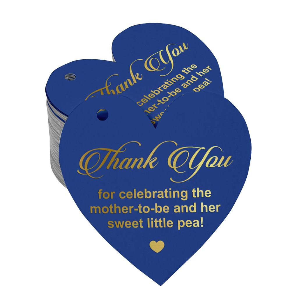 Inkdotpot 100 шт. в упаковке, спасибо за празднование дня рождения будущей мамы, бумажные бирки, поделки, настоящая серебряная фольга, подвеска