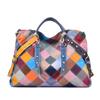 Colorful Leather Shoulder Bag for Women Luxurious Feminine Bag Rivet Color Bag Street Tide