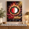 Feyenoord Custom Name Text 5D Diamond Painting Kit DIY Full Drill Diamond Art Decoration