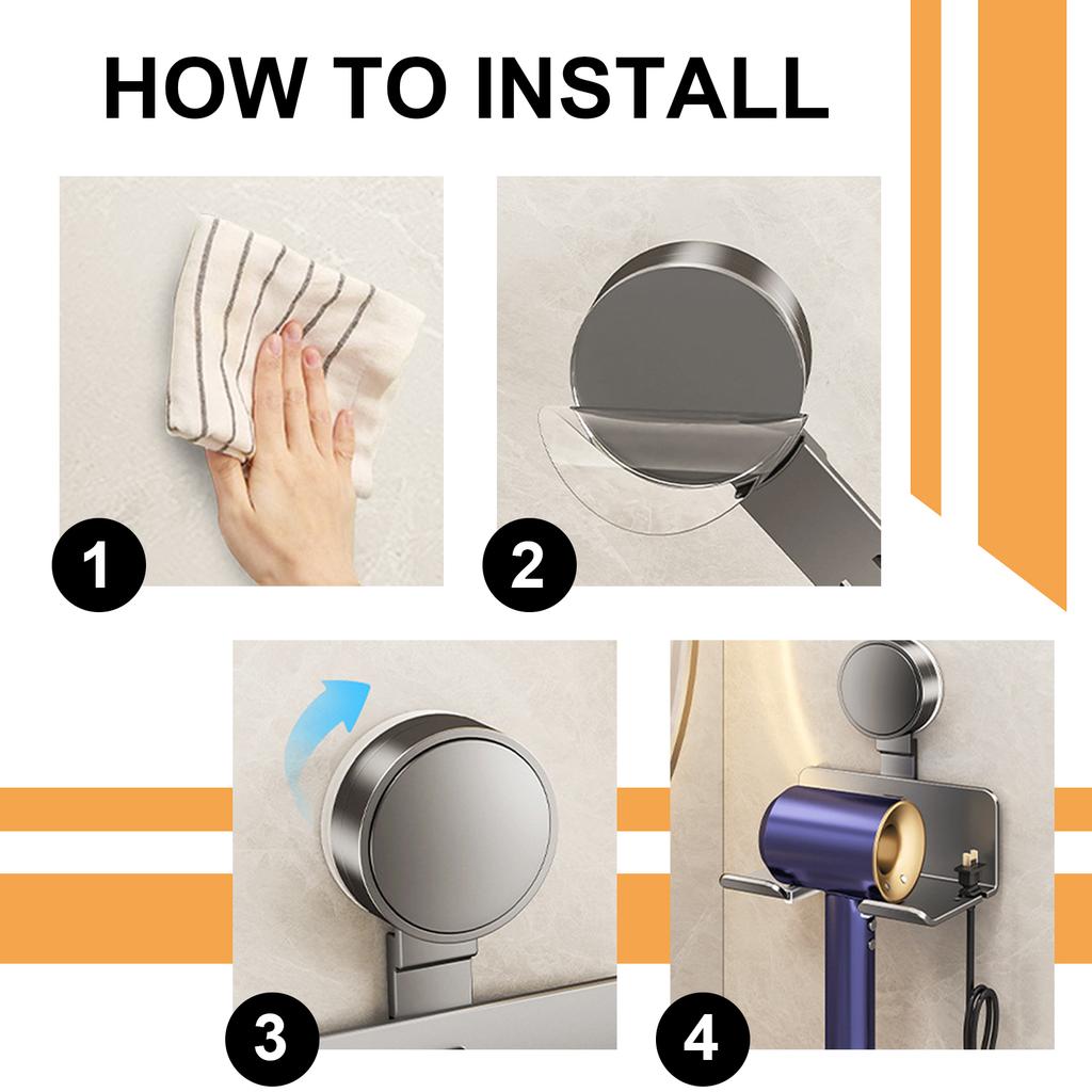 Держатель для фена, настенная подставка для сушилки, подставка-выпрямитель, органайзер для фена, коробка, держатель для унитаза, полка, аксессуары для ванной комнаты