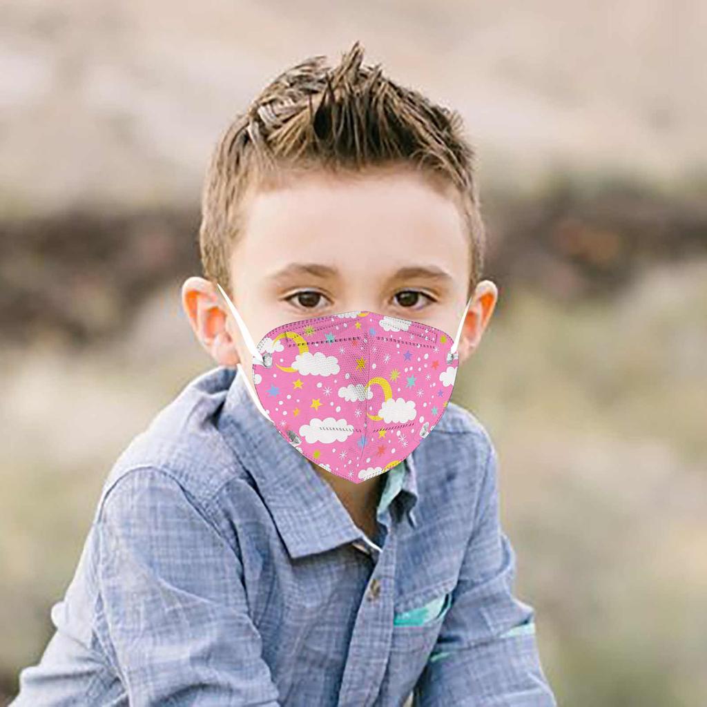 50 шт. Детская маска для лица с принтом для защиты на улице