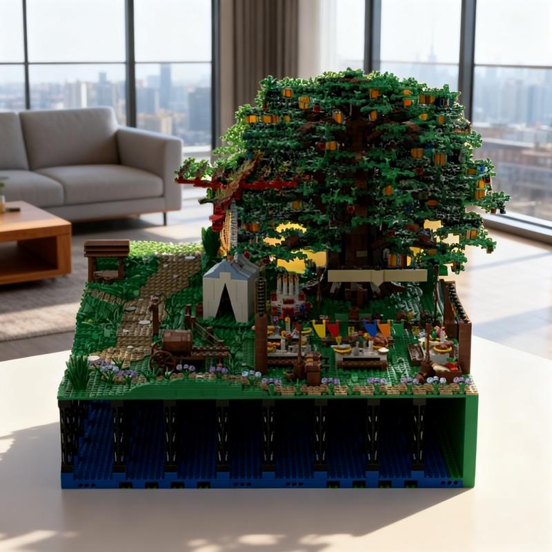 4245 деталей MOC Хоббитон Секция 8 и 9 Хоббит Властелин Колец Модель Строительные Блоки Конструкторы Рождественские Подарки Кирпичики Дети Идея