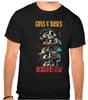 Guns and Roses Guns N Roses Логотип Рок-музыки Черная футболка -1275-