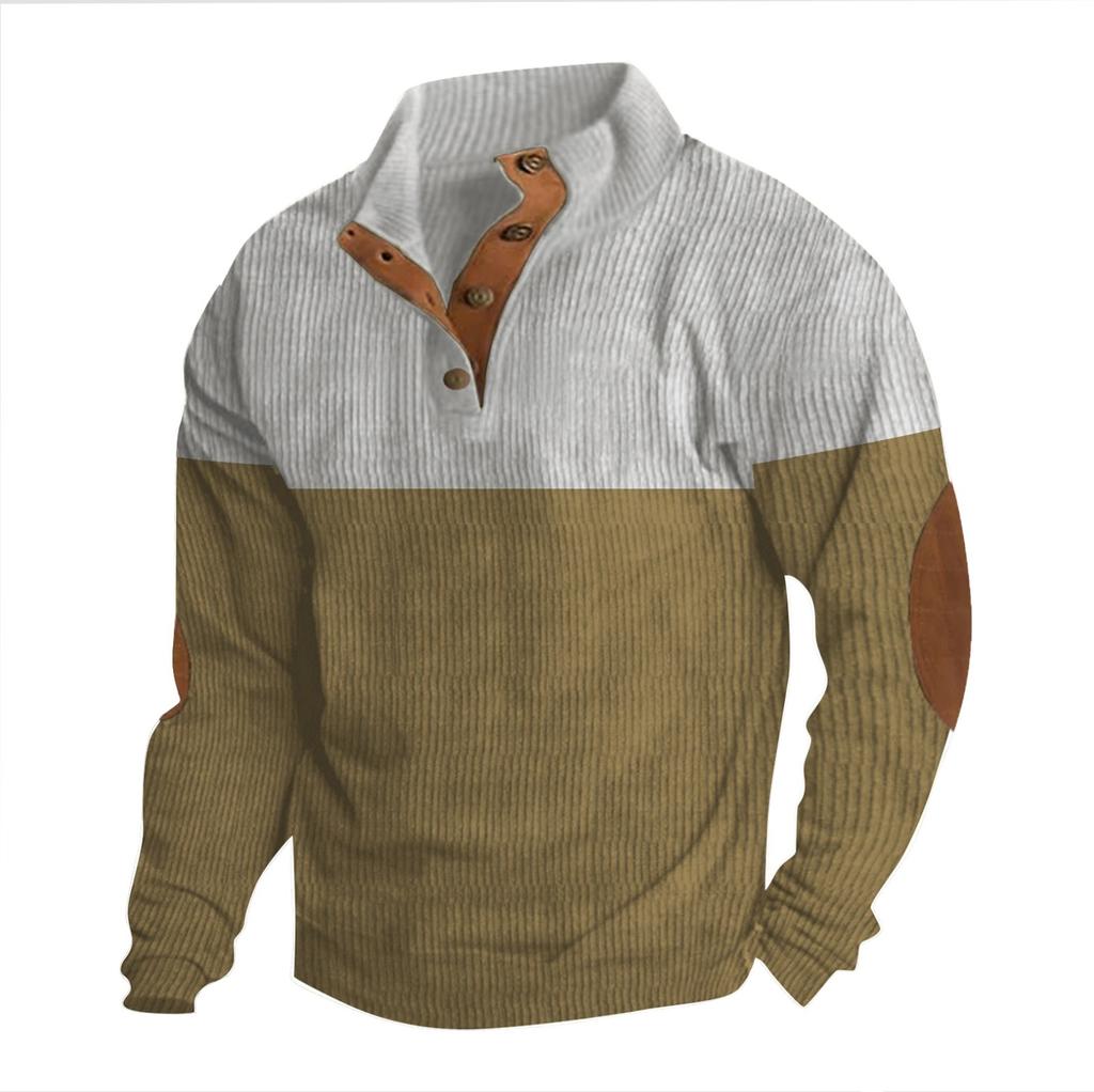 Весенняя и мужская толстовка с воротником-стойкой — это повседневные свитера для активного отдыха, топы