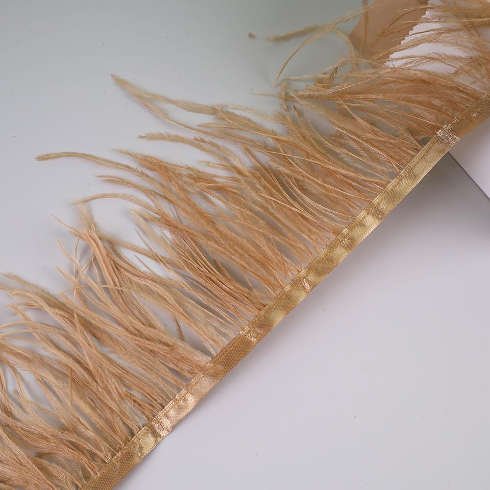 10 метров бахромы из страусиных перьев для рукоделия и поделок, аксессуары для платья из перьев, бахрома из перьев для одежды