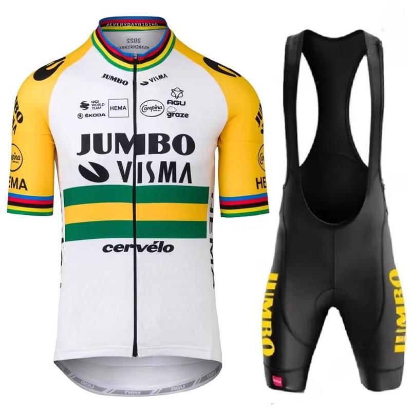 Jersey Set Cycling Quick Dry Short Sleeve Bib Shorts