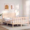 Solid Wood Bed without Mattress 140x200 cm Pine Wood