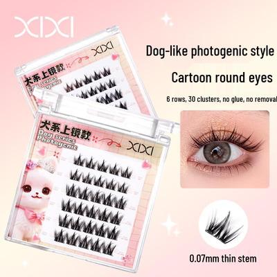 Серия 'Животные' Xixi Ночная Роза Накладные ресницы без клея Завитые - Стиль Манга