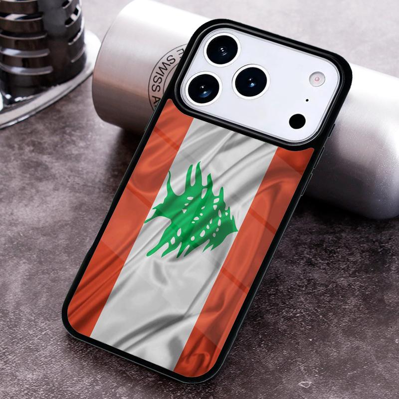Чехол для телефона с флагом Ливана для iPhone 17 16 15 Pro Max Air 14 13 12 11 Plus Ударопрочный Capa Чехол