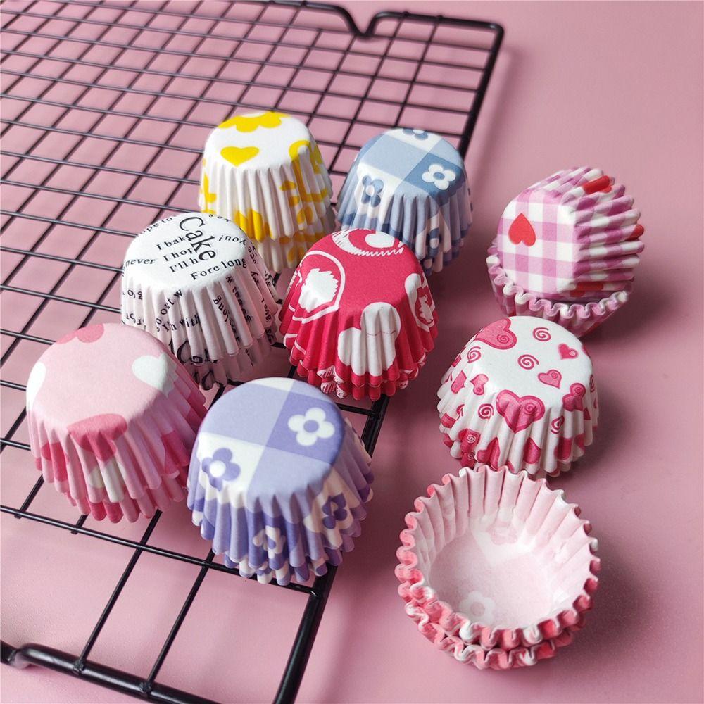 1000pcs Greaseproof Paper Cupcake Liners Disposable Cupcake Wrappers Fashion Muffin Baking Cups