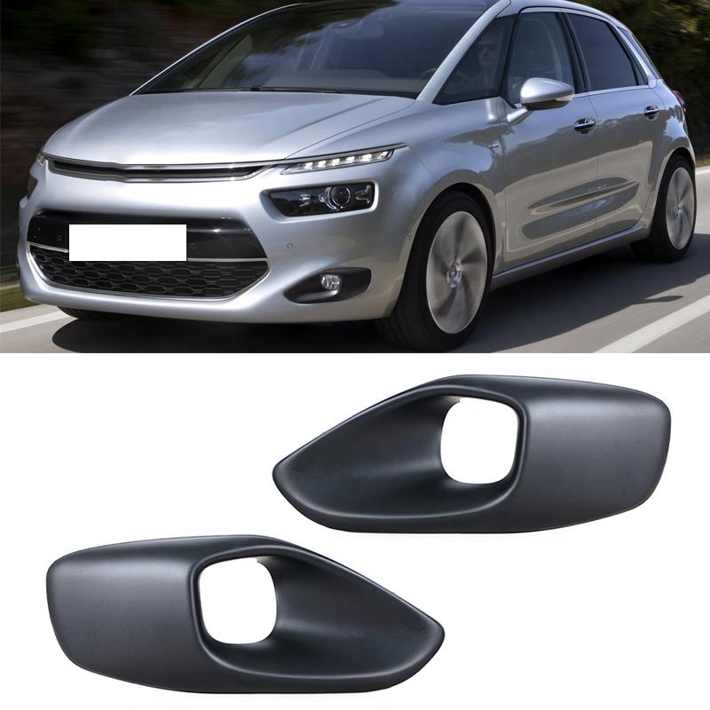 For Citroen C4 Picasso MK2 2013-2016 9800978280 9800978180 Front Bumper Fog Light Frame Cover Grille Car Accessories For 5 Seat