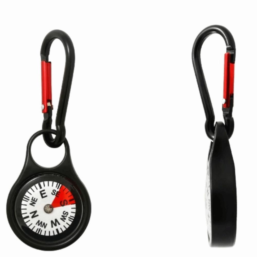 Built-in Compass Compass Hook Stainless Steel Key Carabiner Portable Climbing Hook Daily