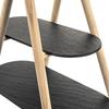 Stone wooden platter, 2-tier, 41x24x38.5 cm