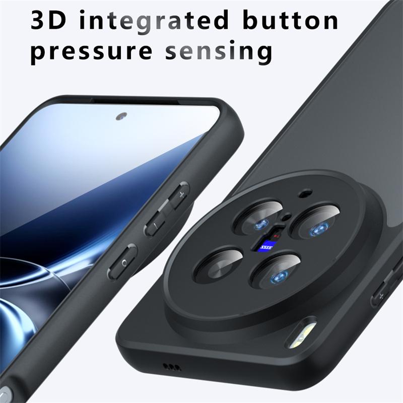 Полупрозрачный матовый чехол для Vivo X200 Ultra Противоударная матовая задняя крышка из ПК Чехол для Vivo X200 Ultra X200 Pro Для чехла Vivo X200 Ultra