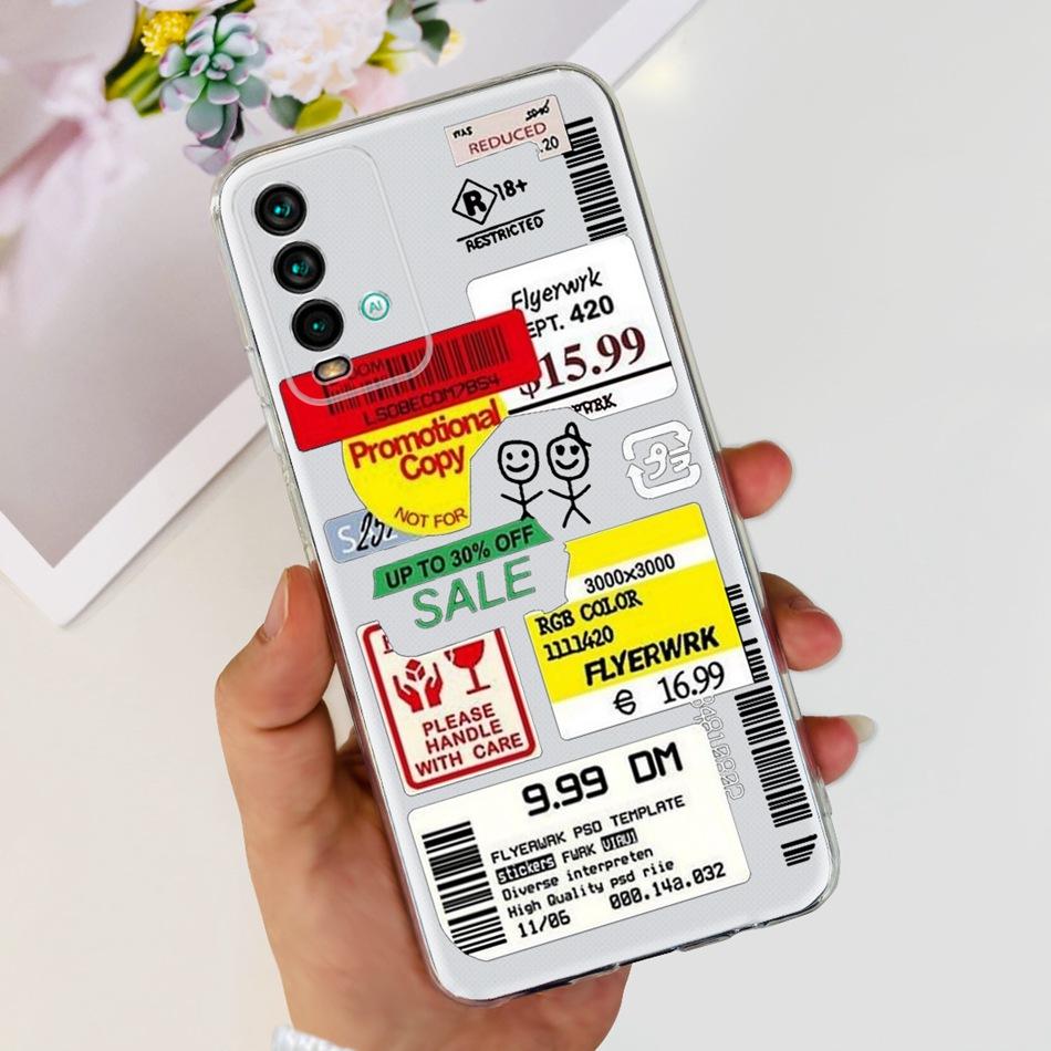Чехол для Xiaomi Redmi 9T Модный Расписной Мягкий Силикон ТПУ Задняя Крышка Для Redmi 9T Redmi9T Чехлы для Телефона