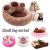 Creative Bears Paw Puppy Cat Bed Soft Plush Dog Beds Nest Warm Kennel Pet Bed Sofa Small Dog Cushion