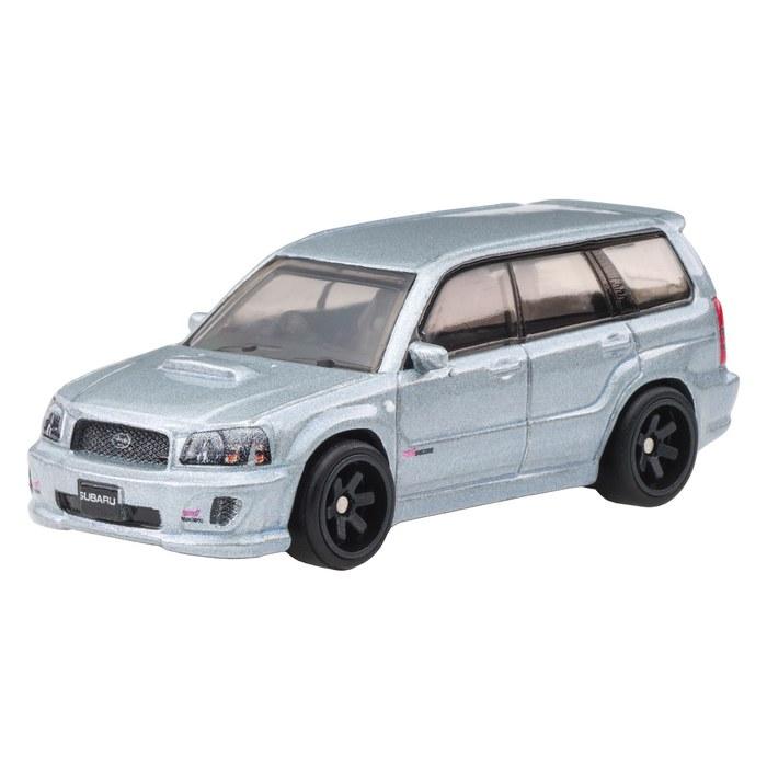 Hot Wheels Car Culture Fast Wagon Subaru Forester STI Vehicle Toy Diecast Car, Silver, 1/64 Scale