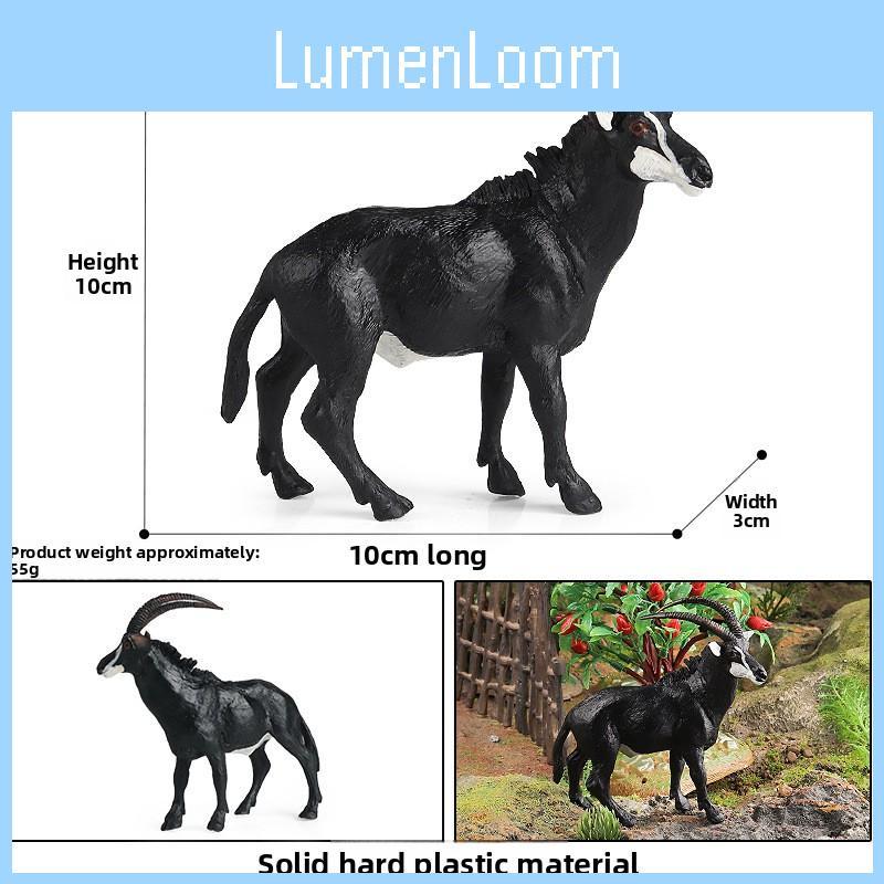 Модель-украшение Дикое Животное Антилопа Лось Рогатая Лошадь Для Образовательных Игр И Коллекционирования
