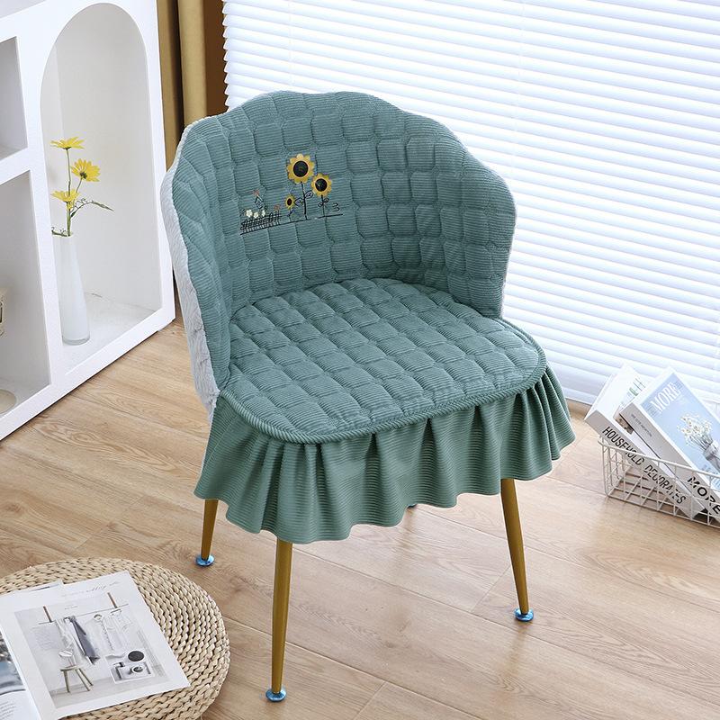 Утолщенный чехол для стула для макияжа, чехол для стула, расческа, туалетный столик, скамья, поручень для маникюра для девочек