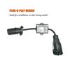 Usa To European Trailer Light Converter 7 Flat Socket (us Vehicle) To 13-pin Round Plug (eu Trailer S202412275146