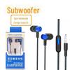3.5mm Wired In-Ear Sports Earbuds with Heavy Bass for Games