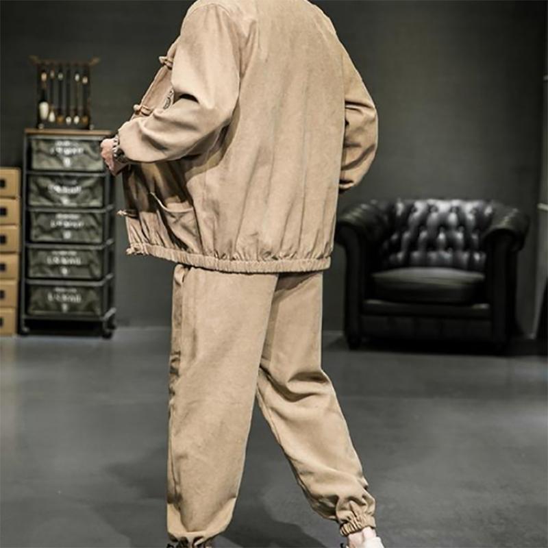 Китайский костюм Тан с вышивкой, летняя мужская этническая одежда в китайском стиле в стиле ретро