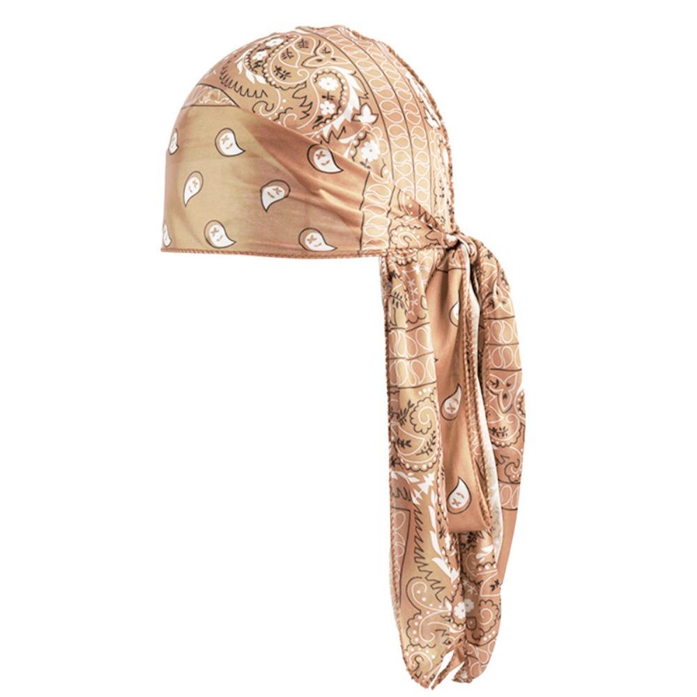 Дышащий мужской платок-бандана с принтом «Амеба» Хип-хоп Модные головные уборы Длинный хвост Пиратская кепка Для улицы