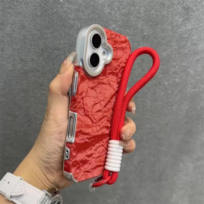Роскошный бархатный модный чехол Ins для iPhone 16 Plus 15 14 13 12 Pro Max 11, противоударный шелковый фланелевый чехол для ремешка