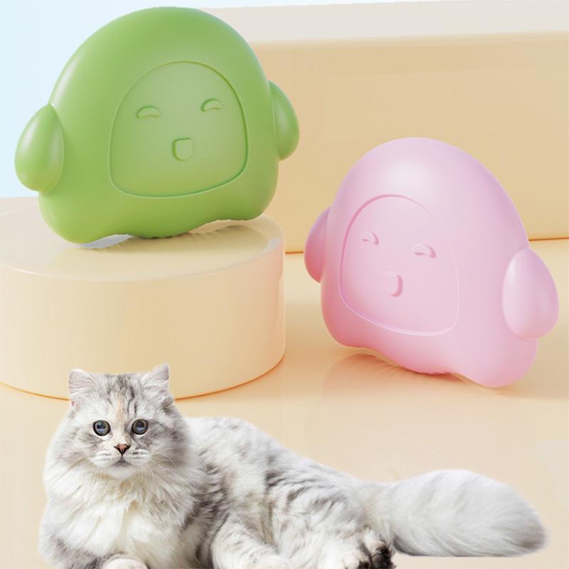 Cat Brush Deep Cleaning Massaging Cats Brush Comb Push-Button Protable Kitten Pet ABS Soft Brush Comfort Hair Cat Grooming Comb
