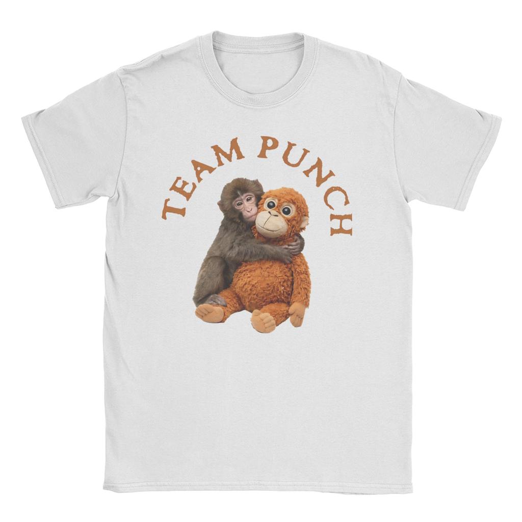 Baby Monkey Punch Cute Monkey Punch TShirt Beach Hip Hop TShirts Unisex Cotton Comfortable Clothes Short Sleeves Fun Tshirt