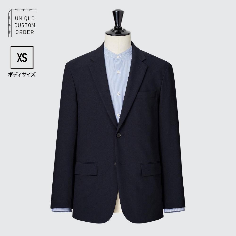 Uniqlo Japan Impressive Jacket 2way Stretch  Wool Like  Xs Size  Length 64 66cm  Sleeve Length 55 57cm  Can Be Set Up