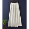Solid Colour Wide Leg Spring New Pockets Cotton Women's Trousers Zen Wide Leg Trousers
