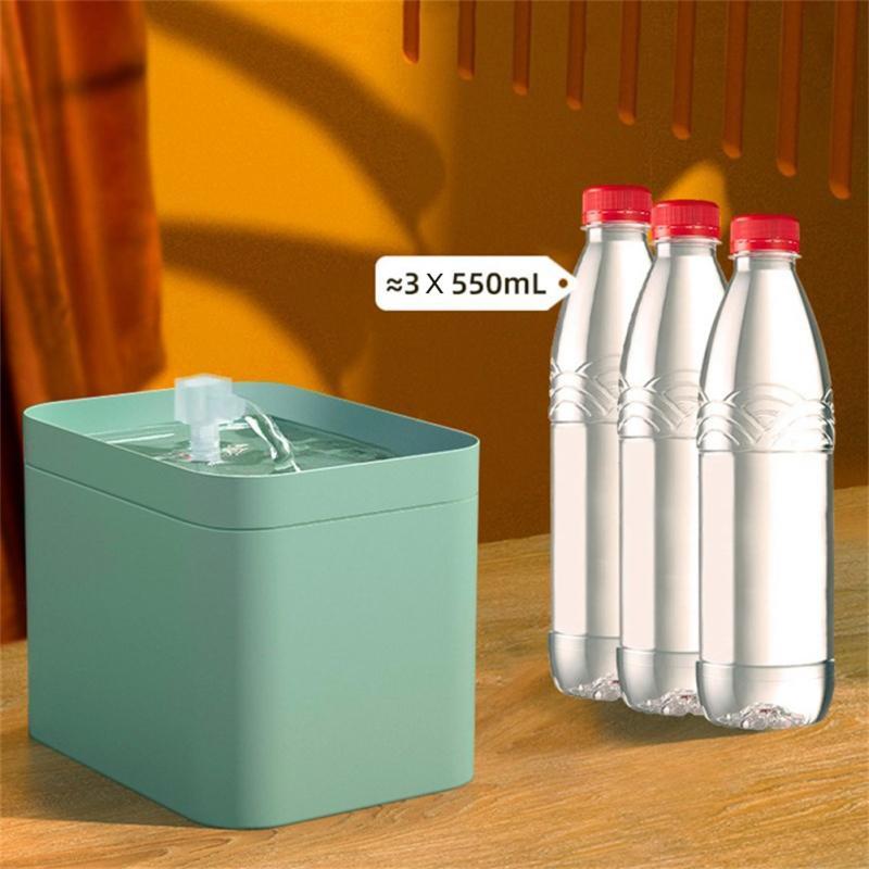 Новый! Диспенсер для воды для домашних животных 1,5 л, большая емкость, автоматический циркуляционный фонтанчик для воды, миска для воды для кошек и собак