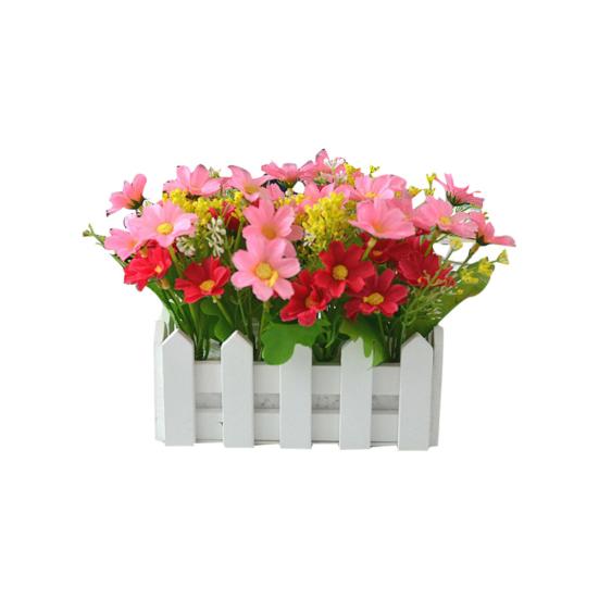 1 букет искусственных цветов деревянный забор сад DIY сценический декор для вечеринки