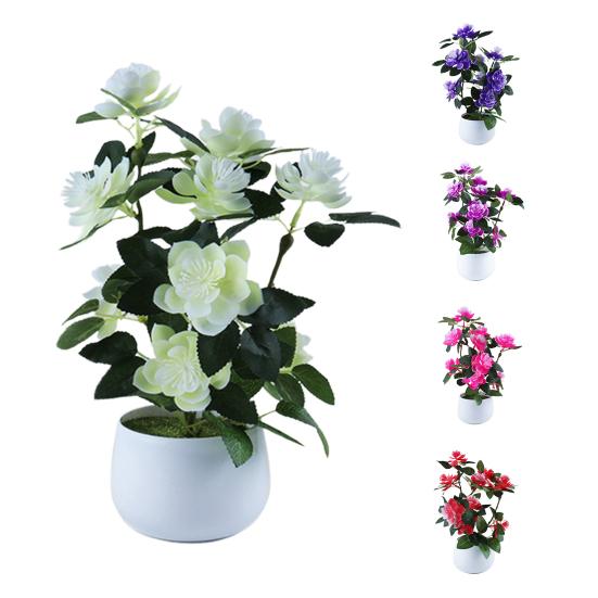 1 компл., искусственное растение в горшке, портативное, неувядающее, пластиковое, для домашнего декора, имитация цветка для свадьбы