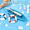 Home Decor Micro Landscape Beach Chair Mini Paddle Sea View Ornaments Boat