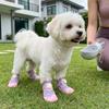 4PCS Breathable Pet Mesh Boots Adjustable Pet Paw Protector Fashion Dog Foot Covers  Dog Walking